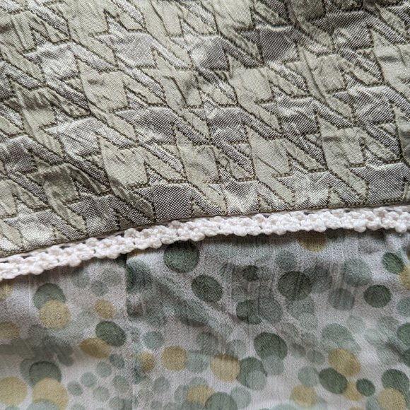 Elly y2k Vintage Knee Length Dress Light Green Size S - Picture 10 of 12